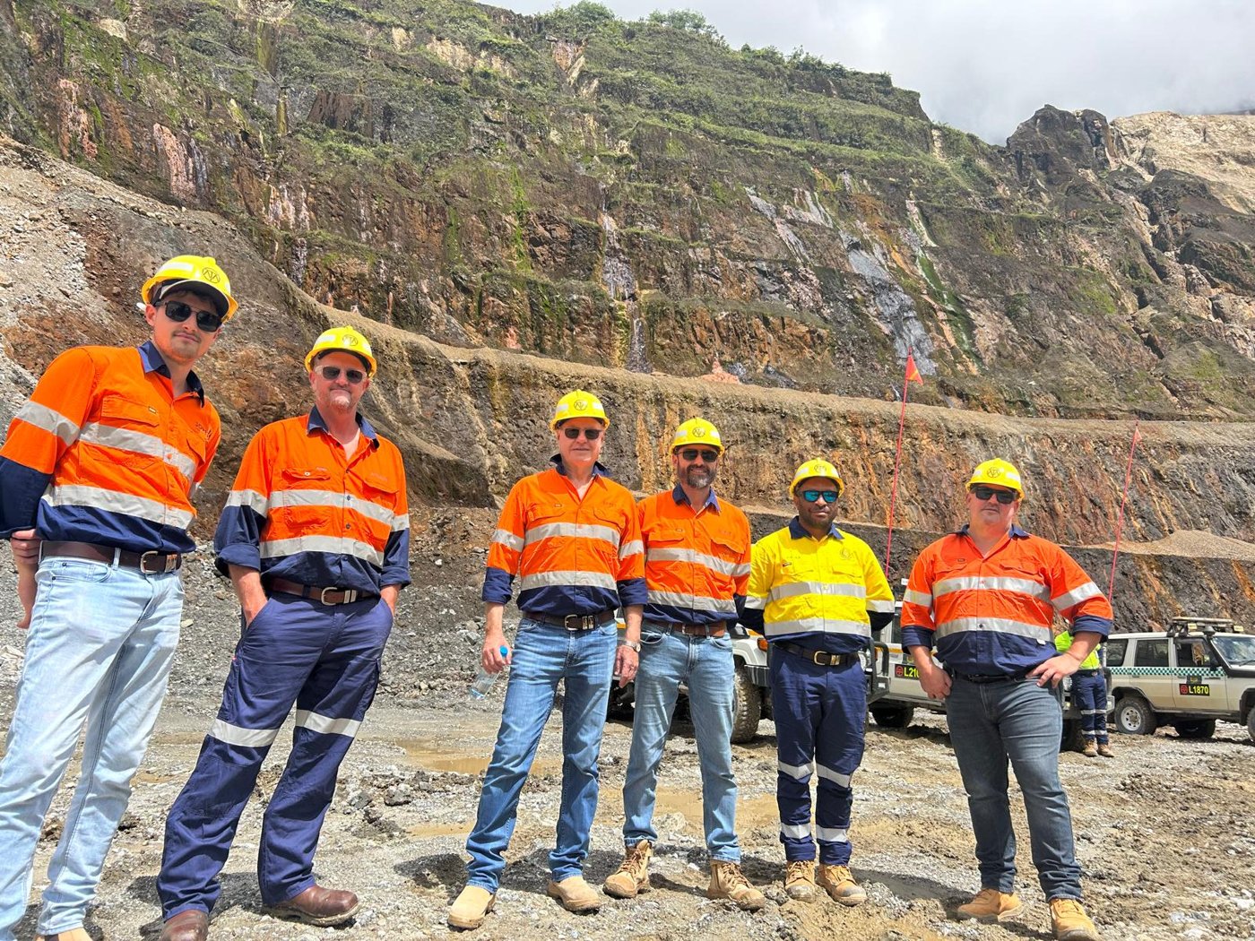 The Jopet team on site in PNG