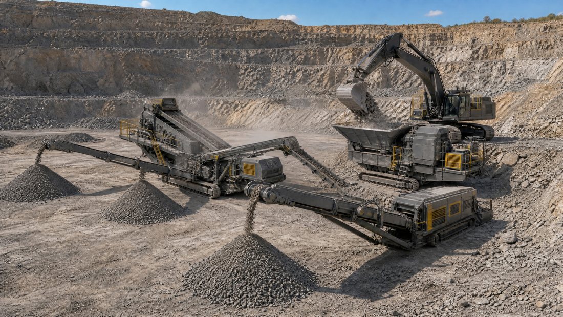 Mobile crushing plant