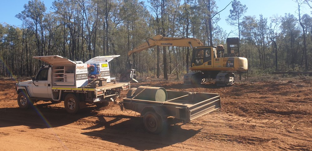Rigid dump truck in an open pit